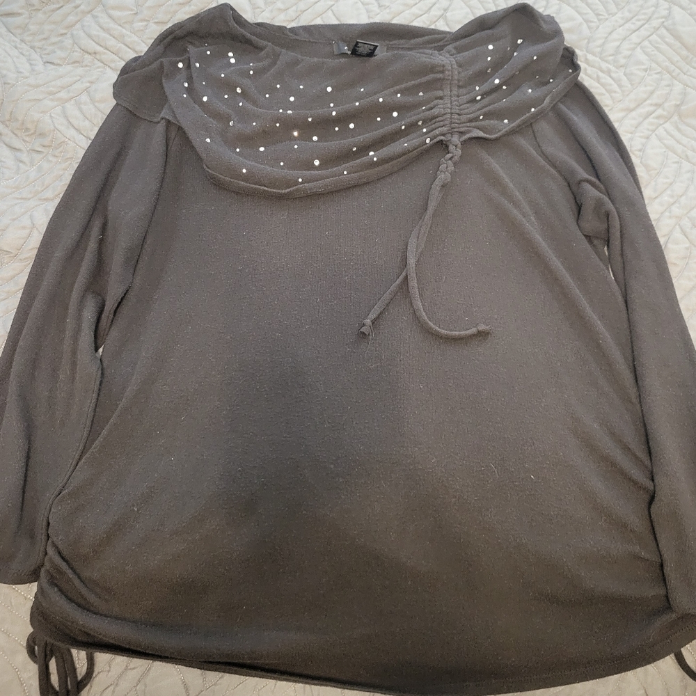 Black Shirt with gems
